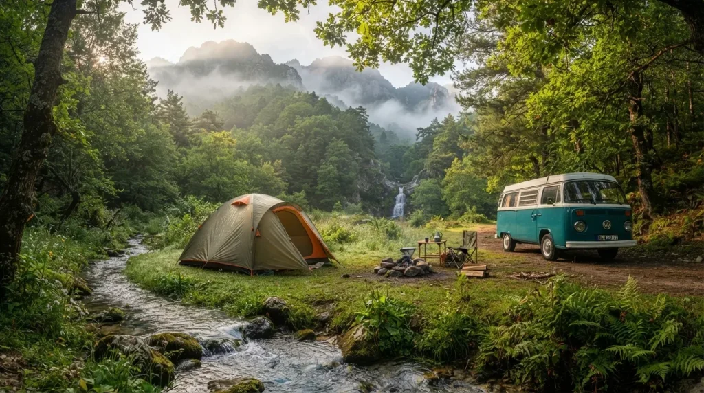 Kazdağları’nda Kamp ve Trekking: Şelaleler, Orman Yürüyüşleri ve Yayla Evleri Rehberi