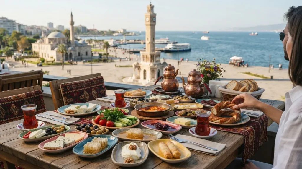 İzmir'in Kahvaltı Sofraları: Tarihi Asansör'den Kemeraltı'na Şehrin En İyi Kahvaltıcıları ve Gezilecek Yerler